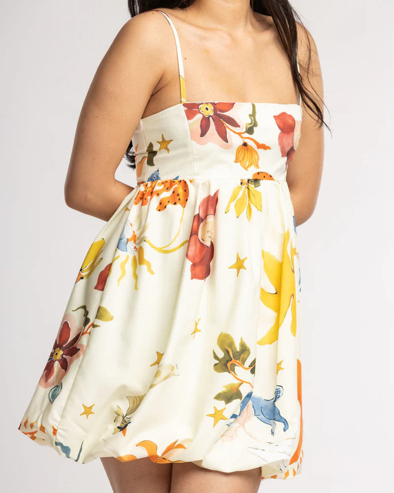 Vestido Curto Balonê Alcinha Almas