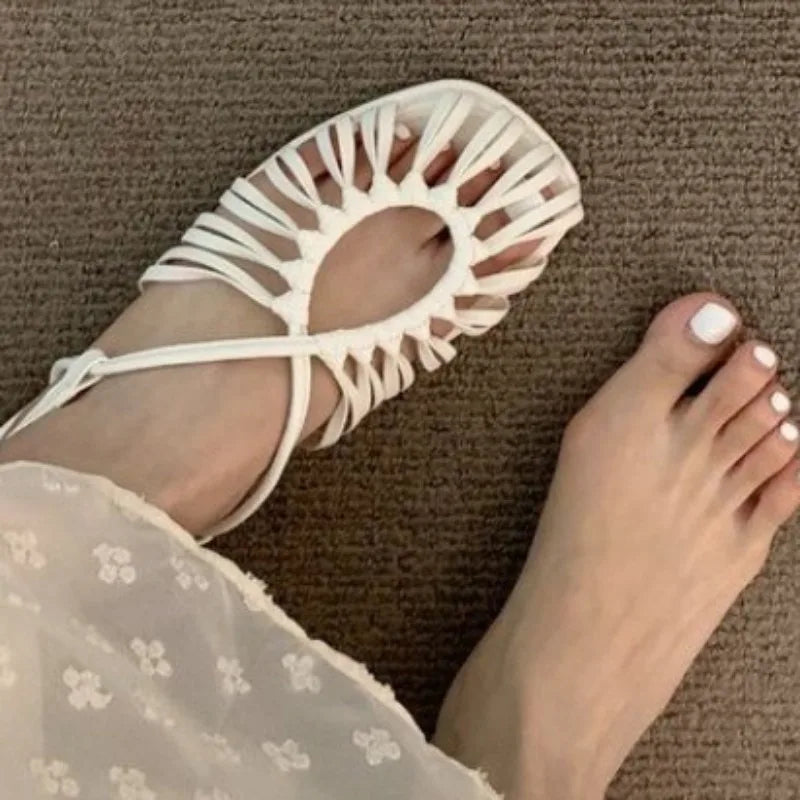 Rasteirinha Olívia Trançada