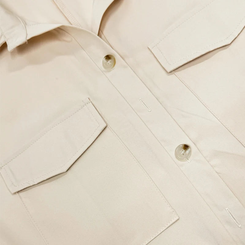 Macacão Feminino Longo Botões Manga Longa Virgínia