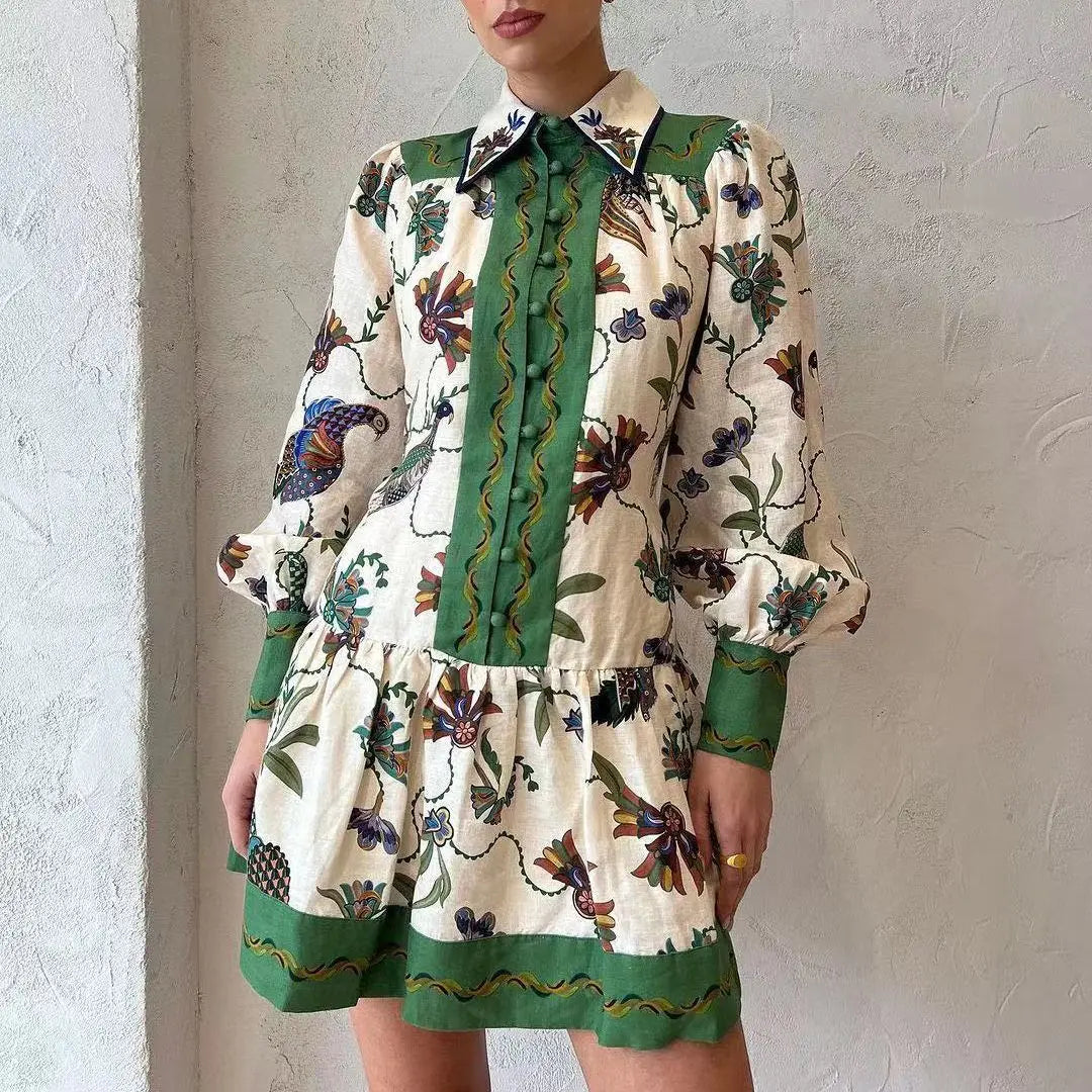 Vestido Natura Birds