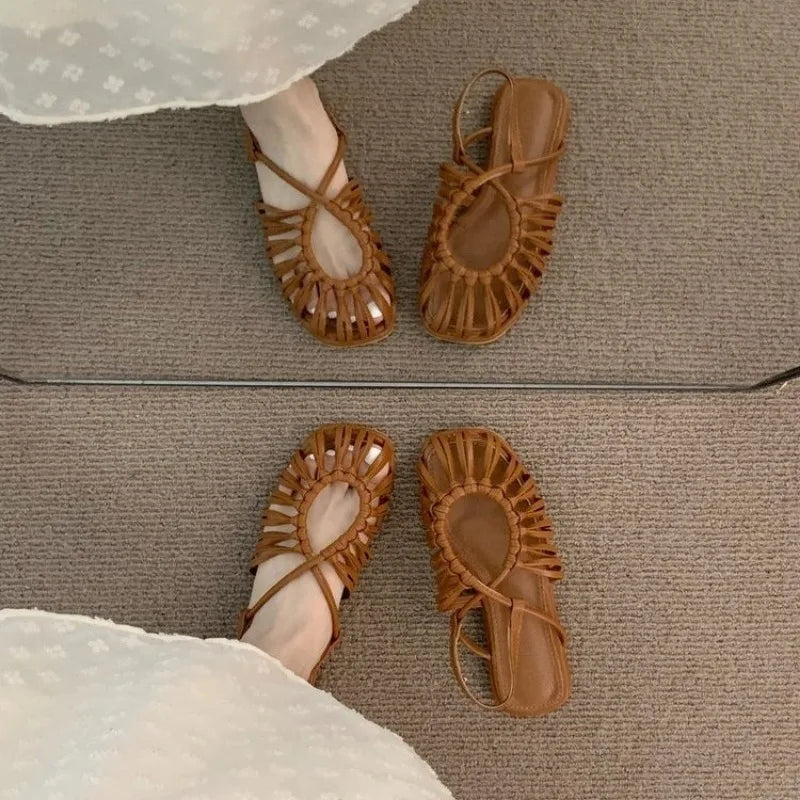 Rasteirinha Olívia Trançada