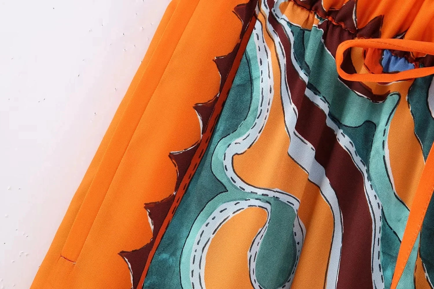 Conjunto Feminino Bandana e Calça Estampado Boho Isa