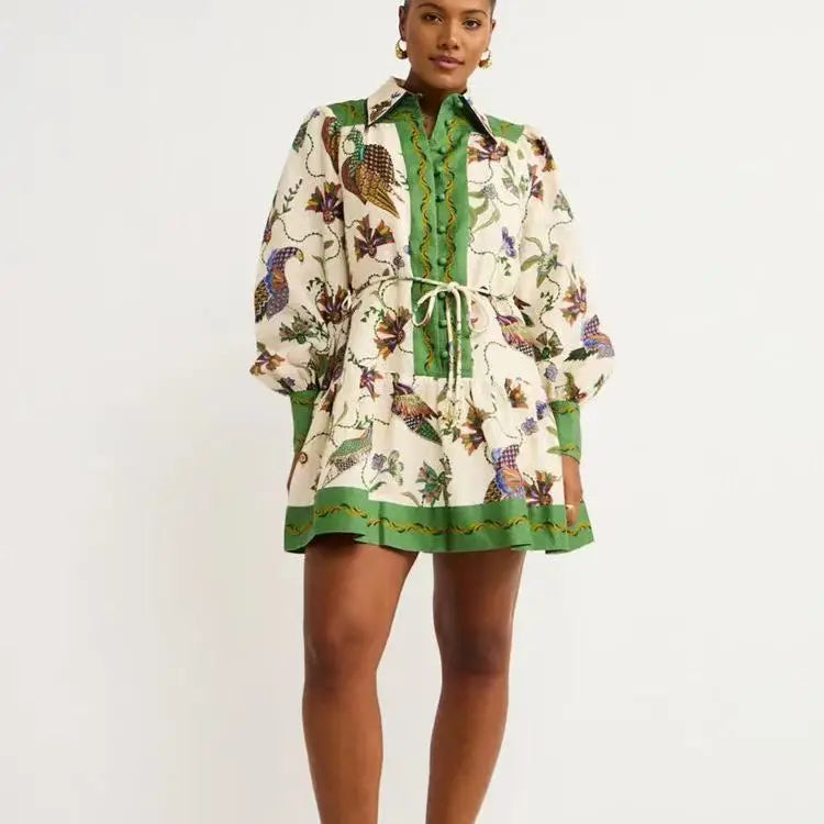 Vestido Natura Birds