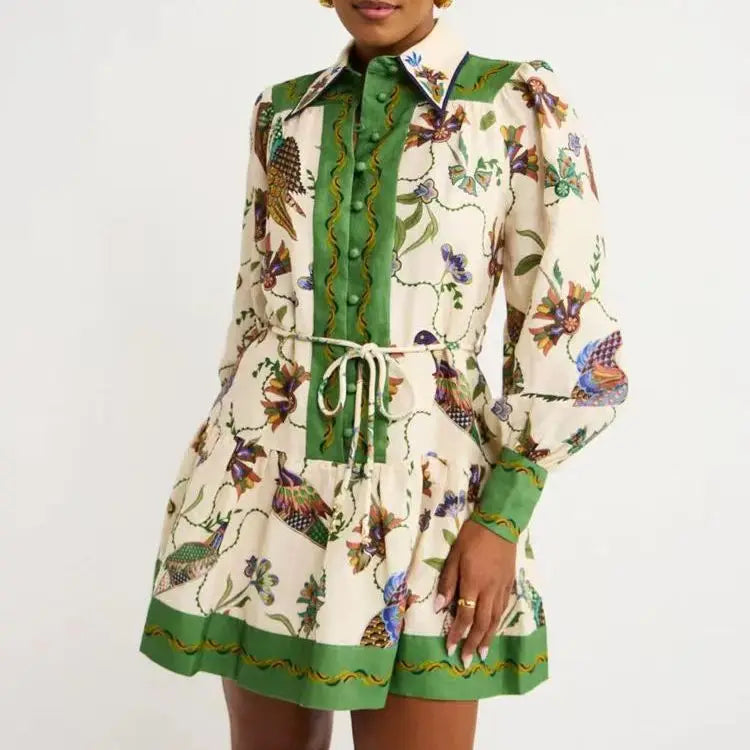 Vestido Natura Birds