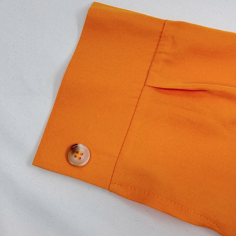 Macacão Feminino Longo Botões Manga Longa Virgínia