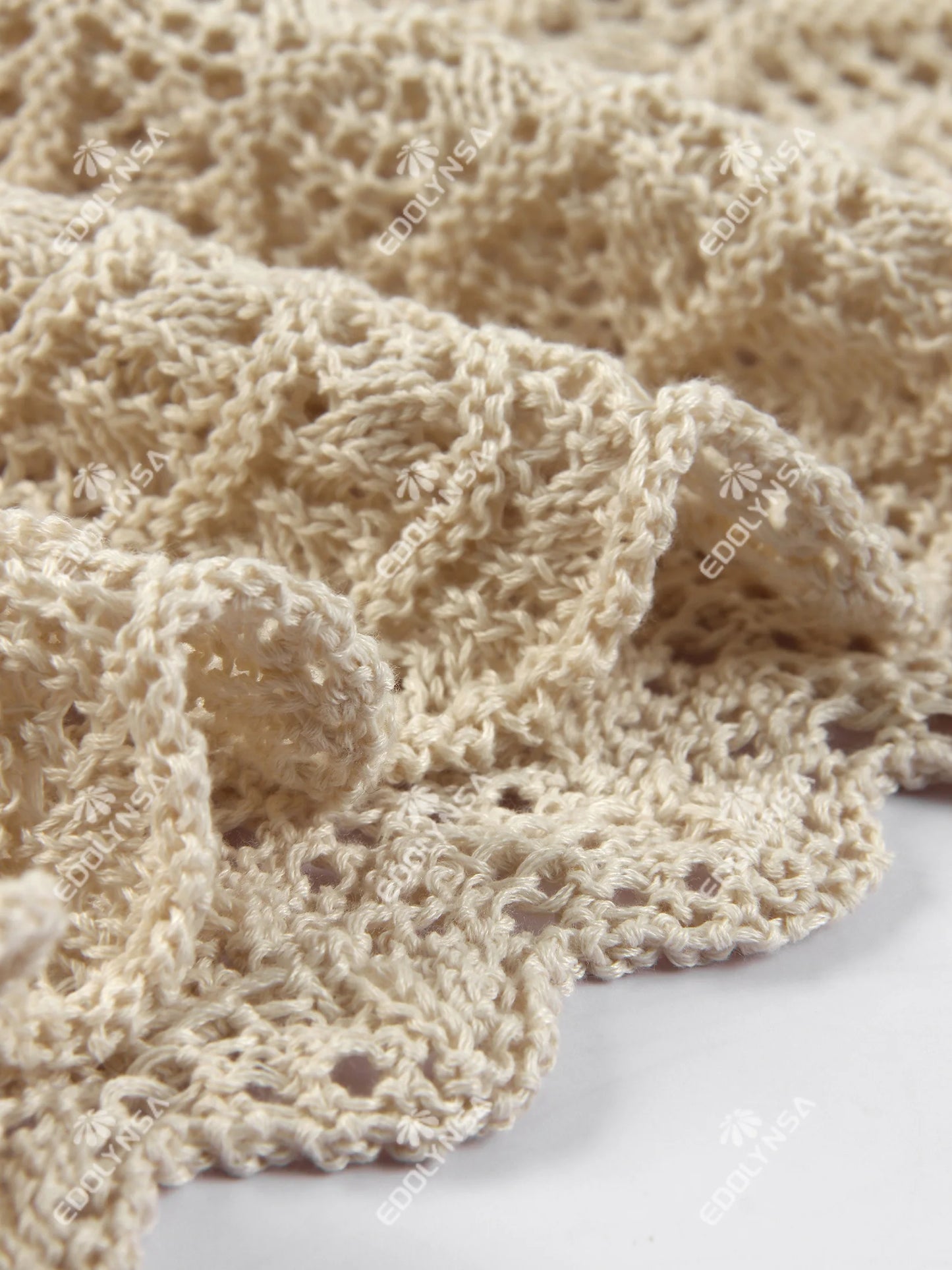 Vestido Curto Tricô Amarração Boho Chic