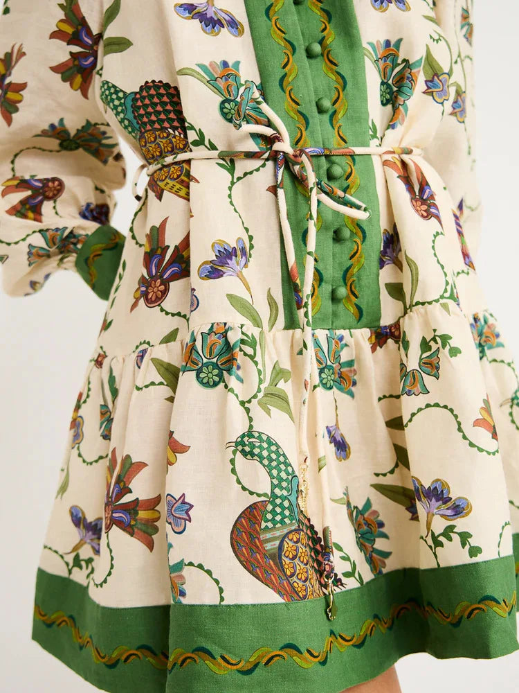Vestido Natura Birds