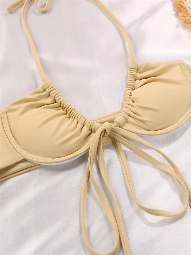 Biquíni Meia Taça Tanga Amarração Anita