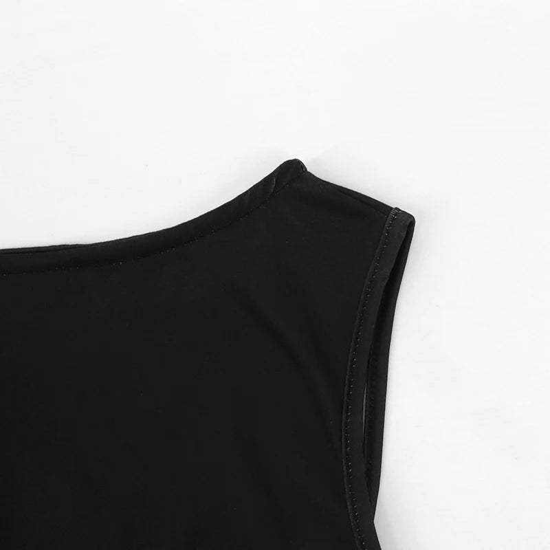 Vestido Sexy Longo Vazado Lateral Flores Antônia