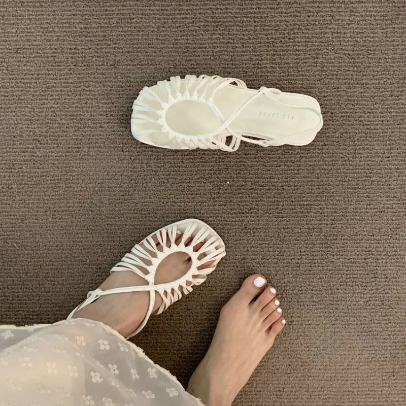 Rasteirinha Olívia Trançada