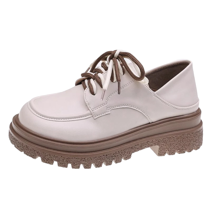 Mocassim Hera Cadarço Tratorado Off White