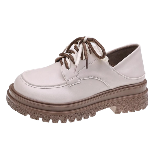 Mocassim Hera Cadarço Tratorado Off White