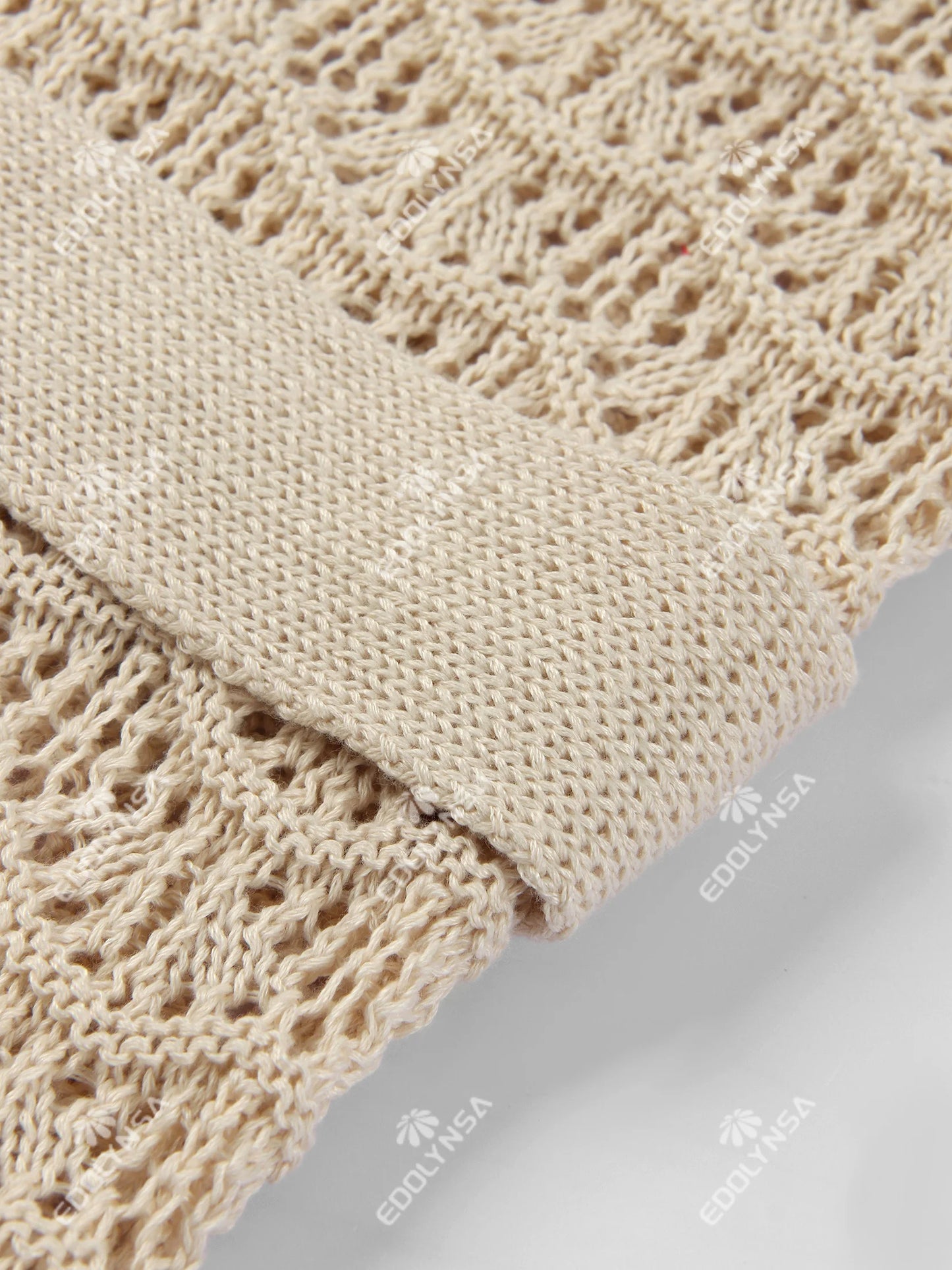 Vestido Curto Tricô Amarração Boho Chic