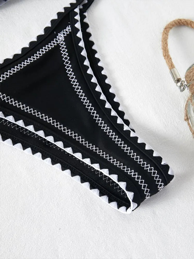 Biquíni Alcinha Borda Estampada Noronha