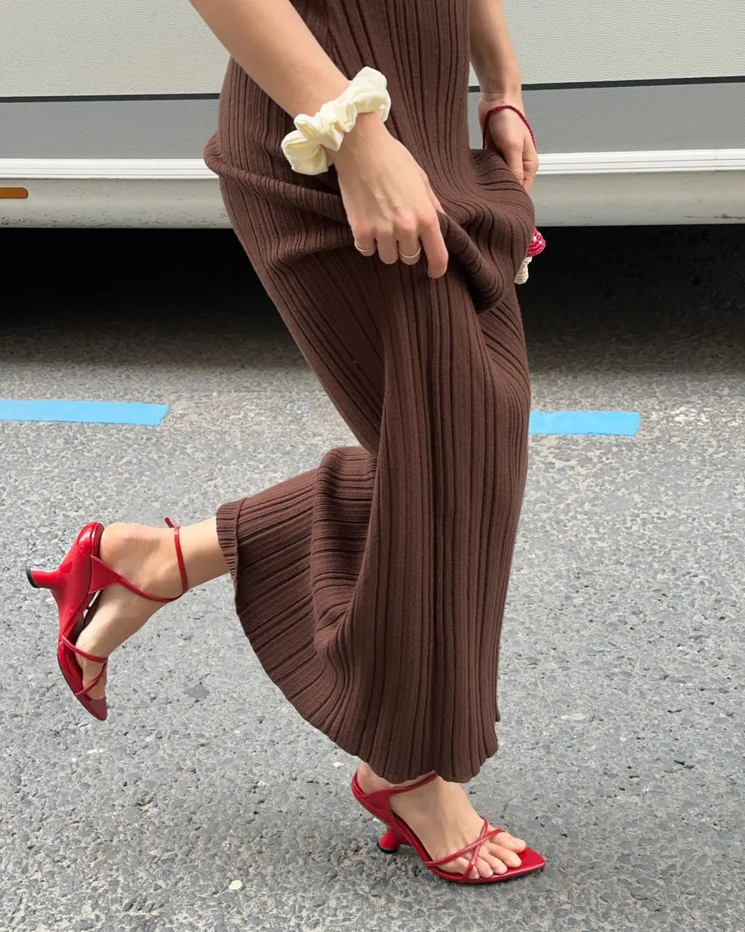 Vestido Longo Sexy Texturizado Gola Alta