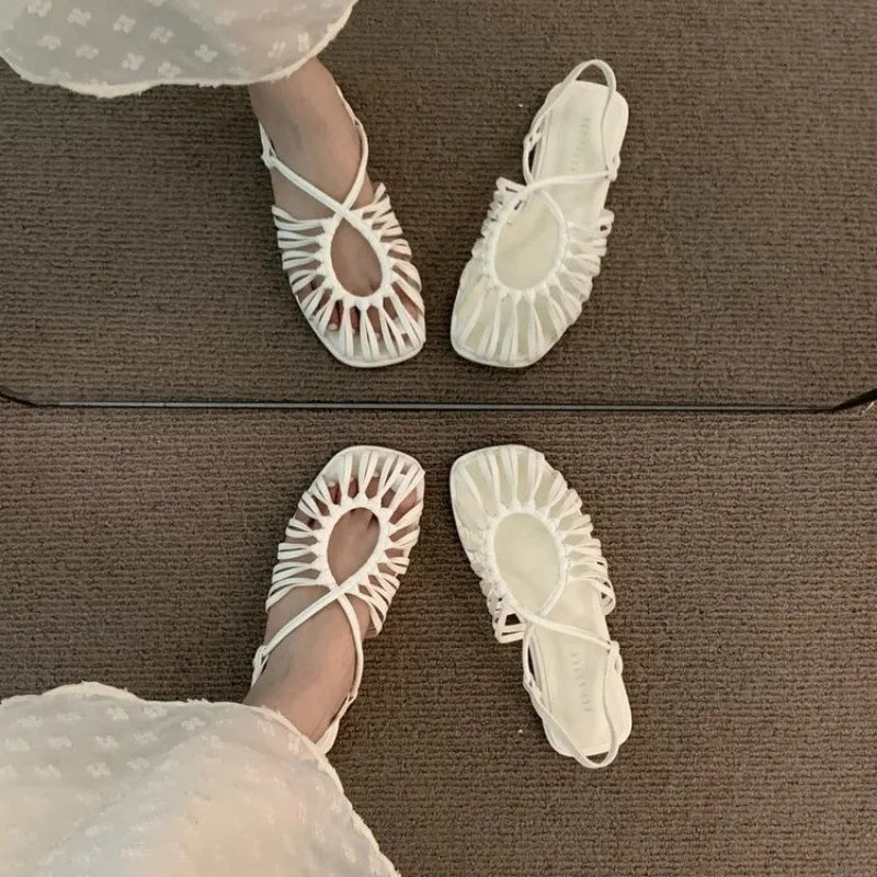 Rasteirinha Olívia Trançada