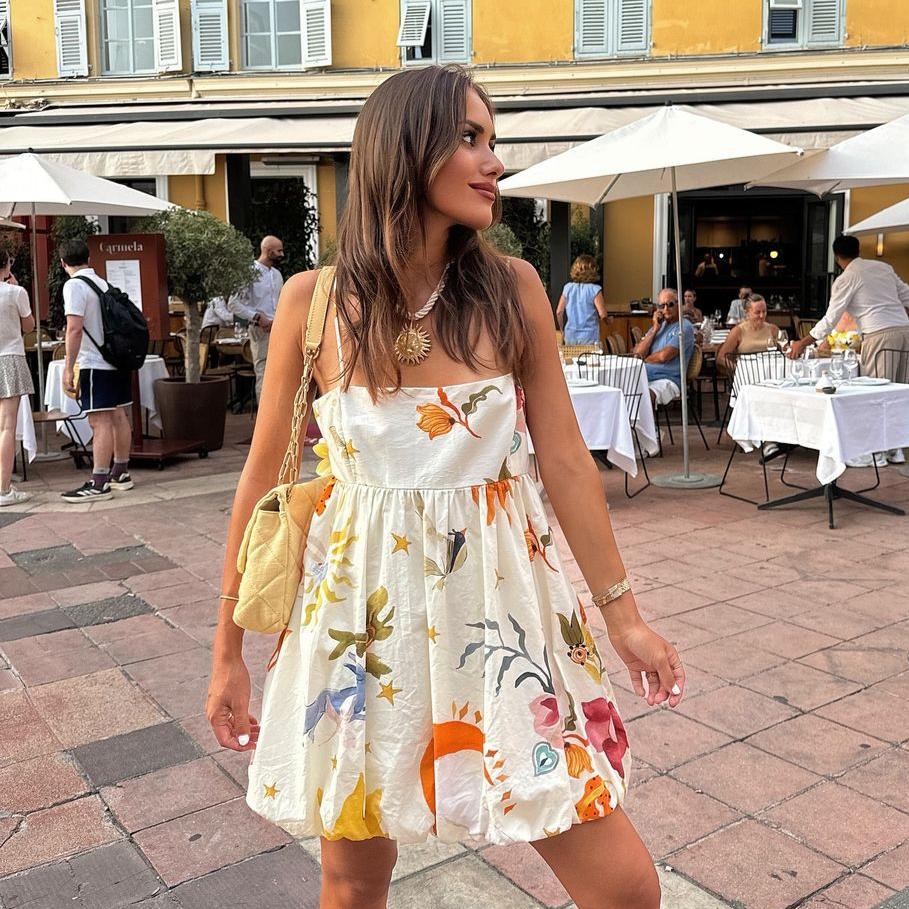 Vestido Curto Balonê Alcinha Almas