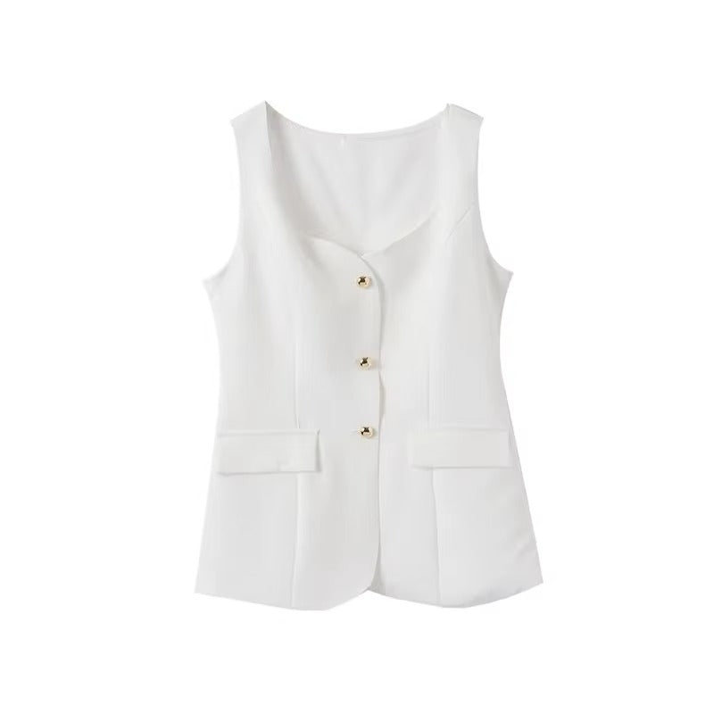 Conjunto Roberta Blusa Botões Minisaia