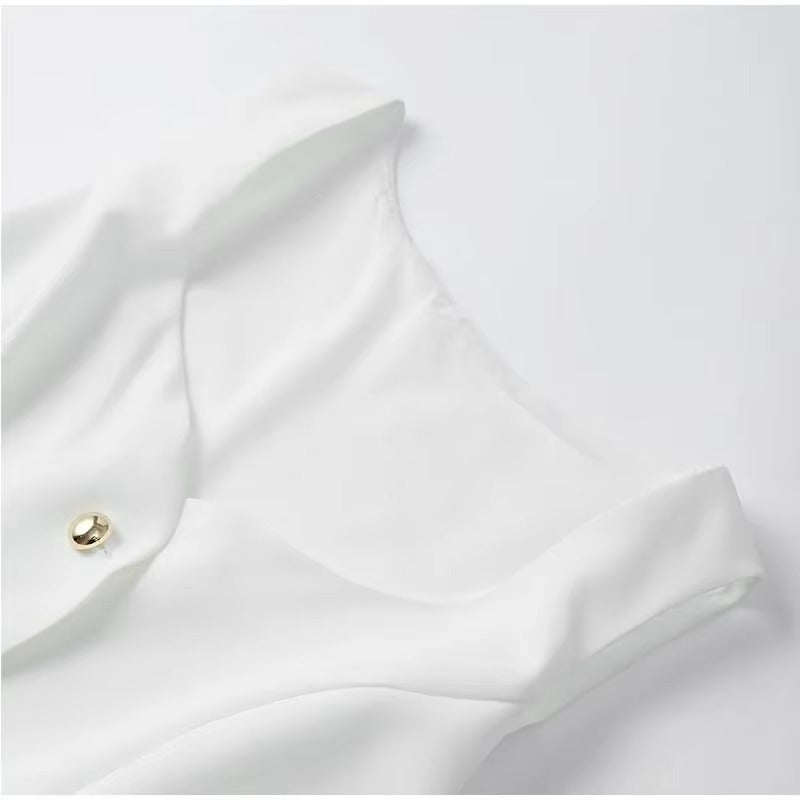 Conjunto Roberta Blusa Botões Minisaia