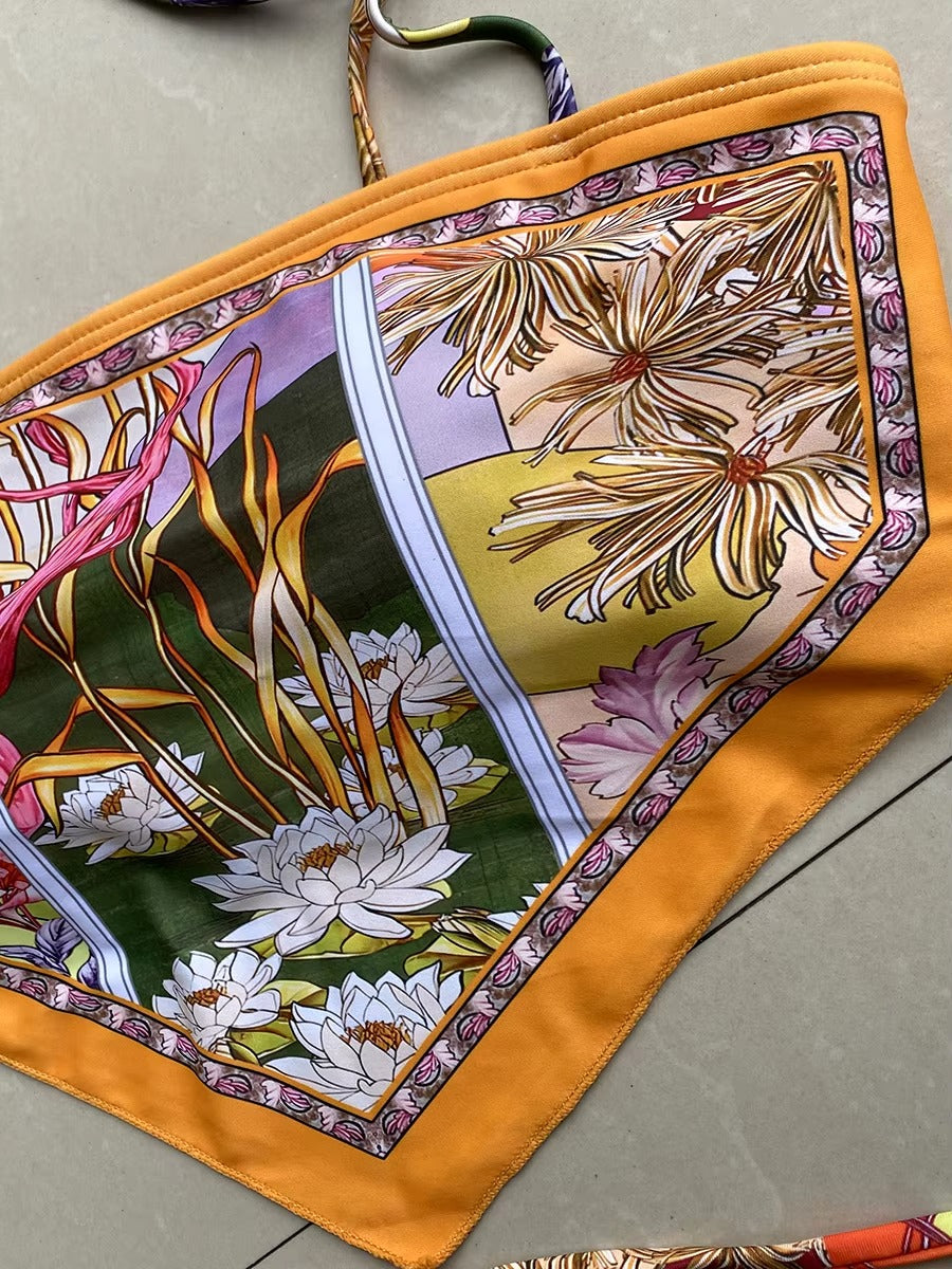 Biquíni Luna Boho Hippie Tipo Lenço Bandana