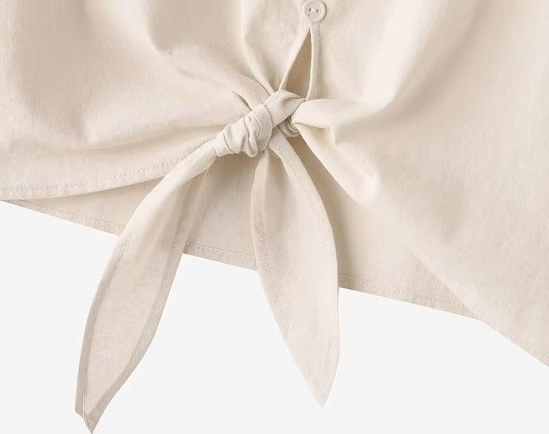 Conjunto Camisa Botão Short Elástico Viscolinho Millos