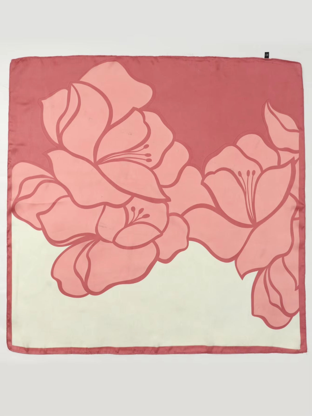 Lenço Estampado Toque de Seda Petalo