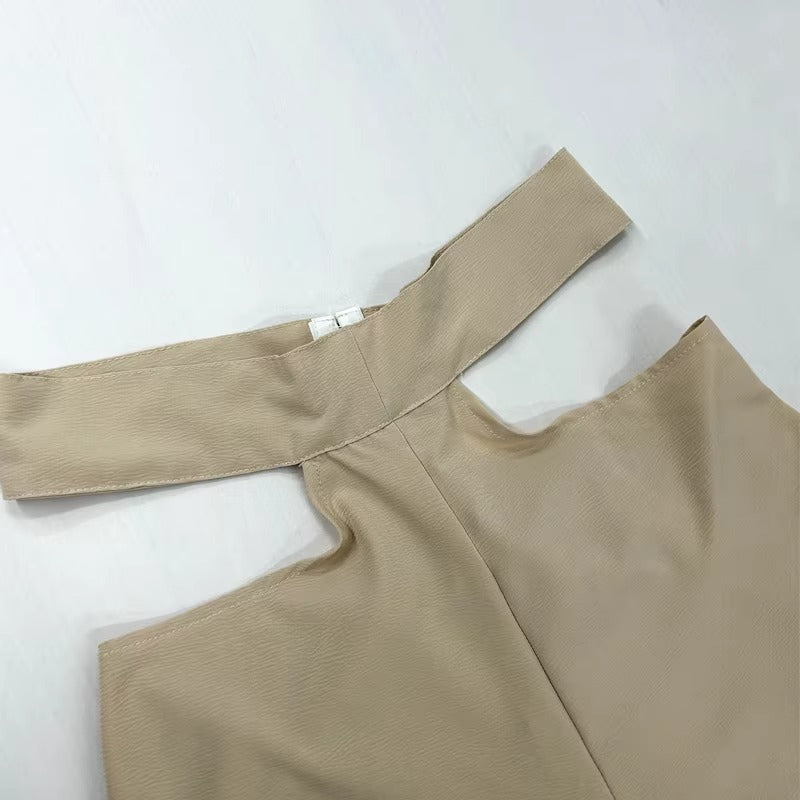 Conjunto Top Calça com Recortes Duna Amarração