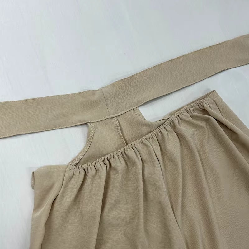 Conjunto Top Calça com Recortes Duna Amarração