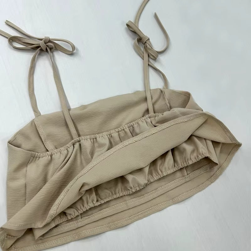 Conjunto Top Calça com Recortes Duna Amarração