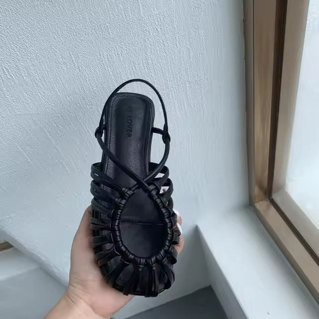 Rasteirinha Olívia Trançada