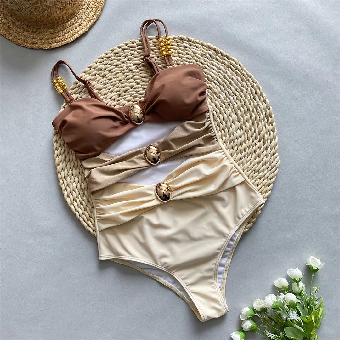 Conjunto Maiô Aplicações Frontal Pareô Sanchez