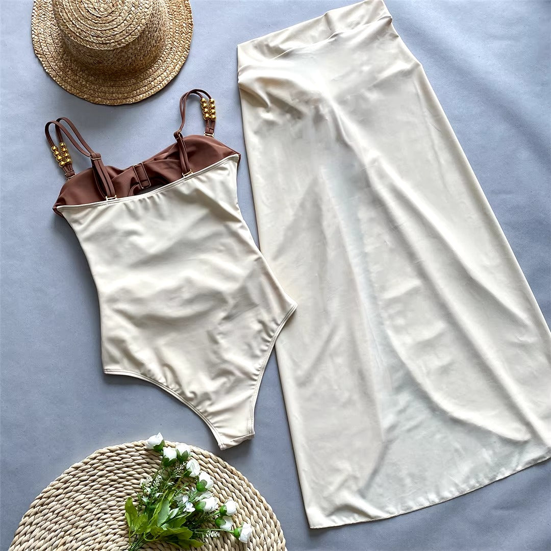 Conjunto Maiô Aplicações Frontal Pareô Sanchez