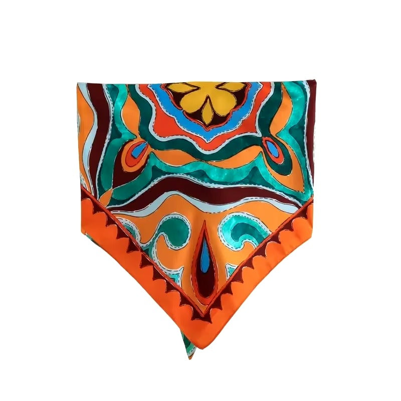 Conjunto Feminino Bandana e Calça Estampado Boho Isa