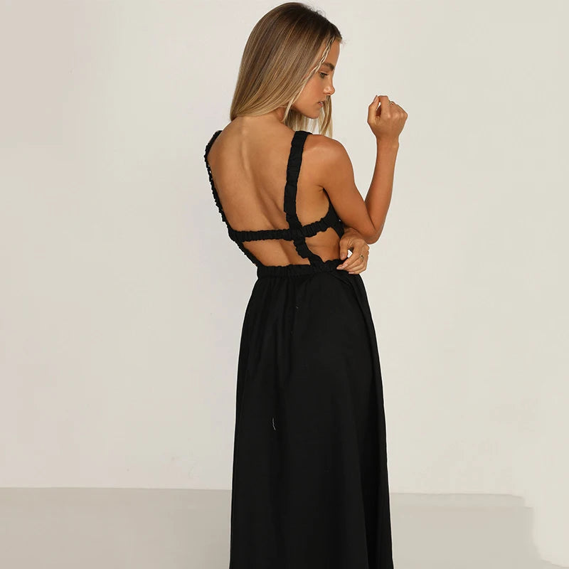 Vestido Rute Midi Preto