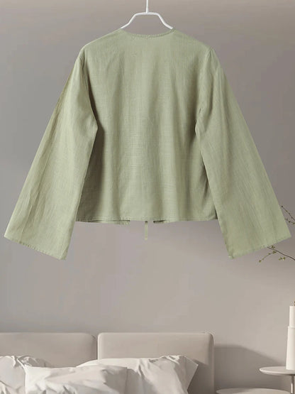 Camisa Feminina Viscolinho Amarração Frontal Isla