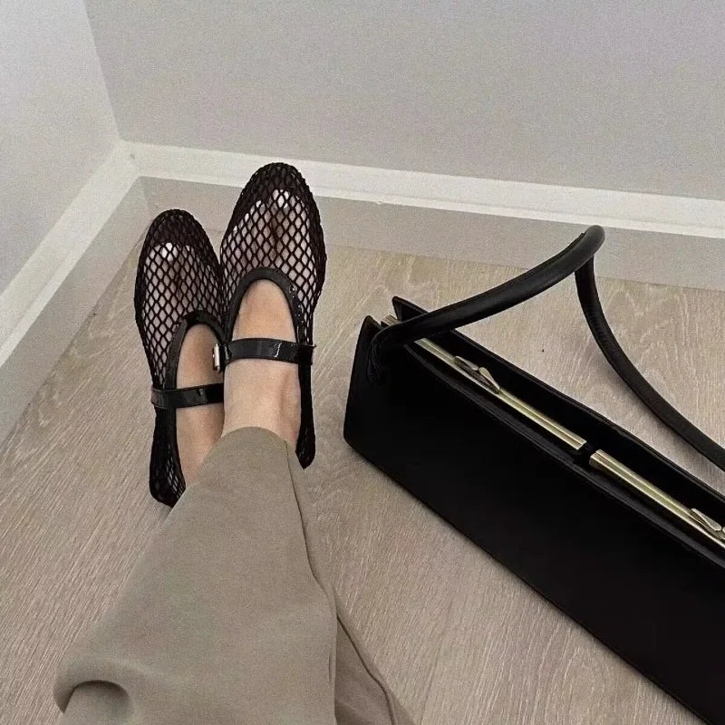Sapatilha Mesh Ballet Preta