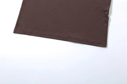 Vestido Longo Sexy Marrom Alcinha Transparência Mocha Mousse