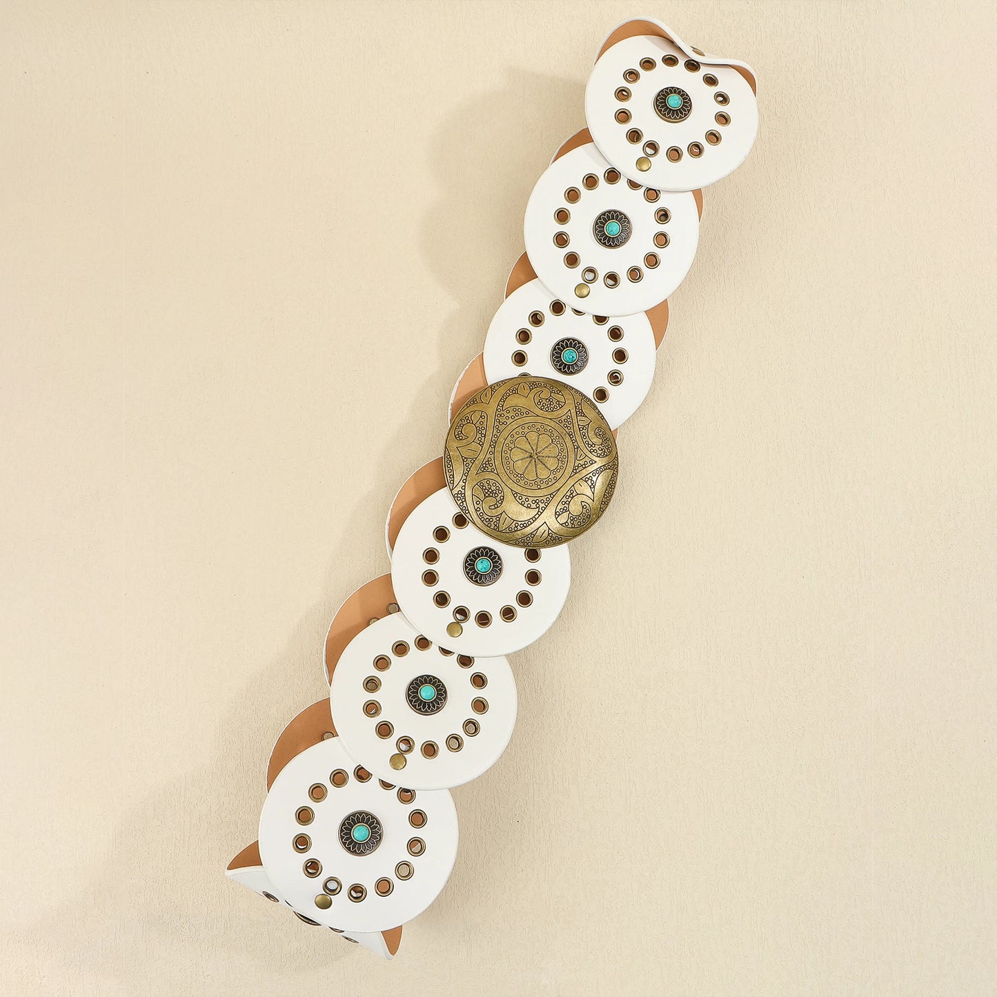 New vintage Western Boho chic belt female rivet waist cover with dress skirt y2k belt wide one dress
