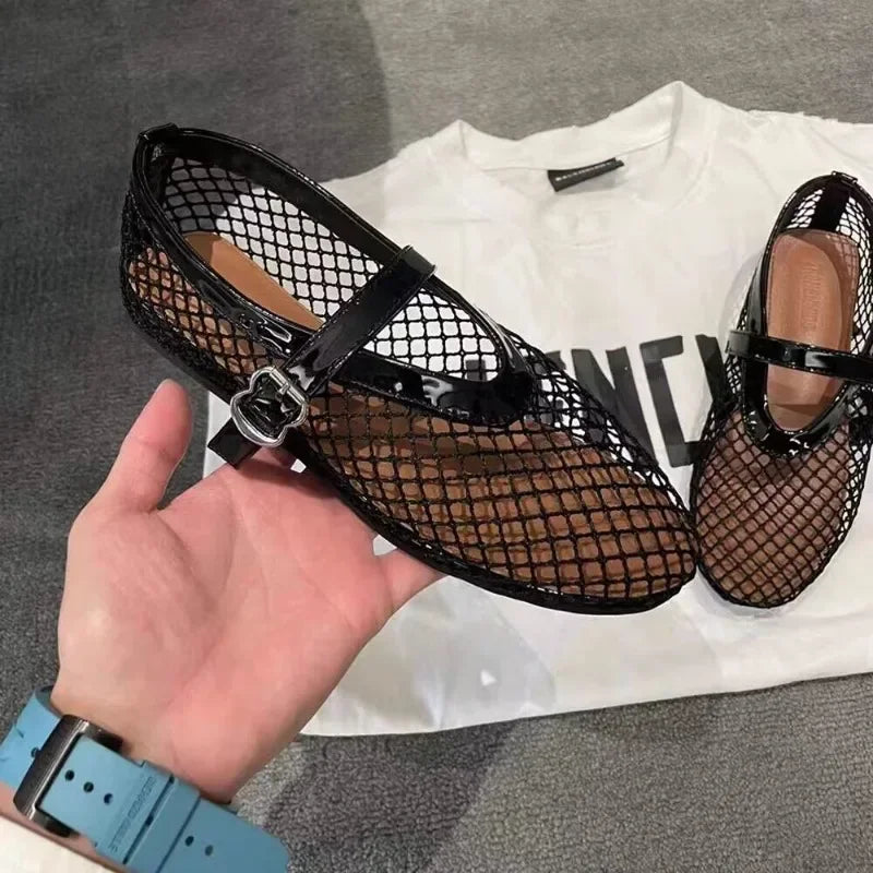 Sapatilha Mesh Ballet Preta