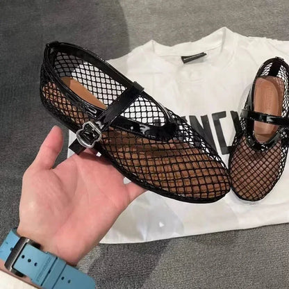Sapatilha Mesh Ballet Preta