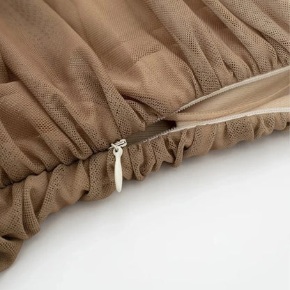 Vestido Curto Sexy Tule Degradê Alcinha Boho Chic