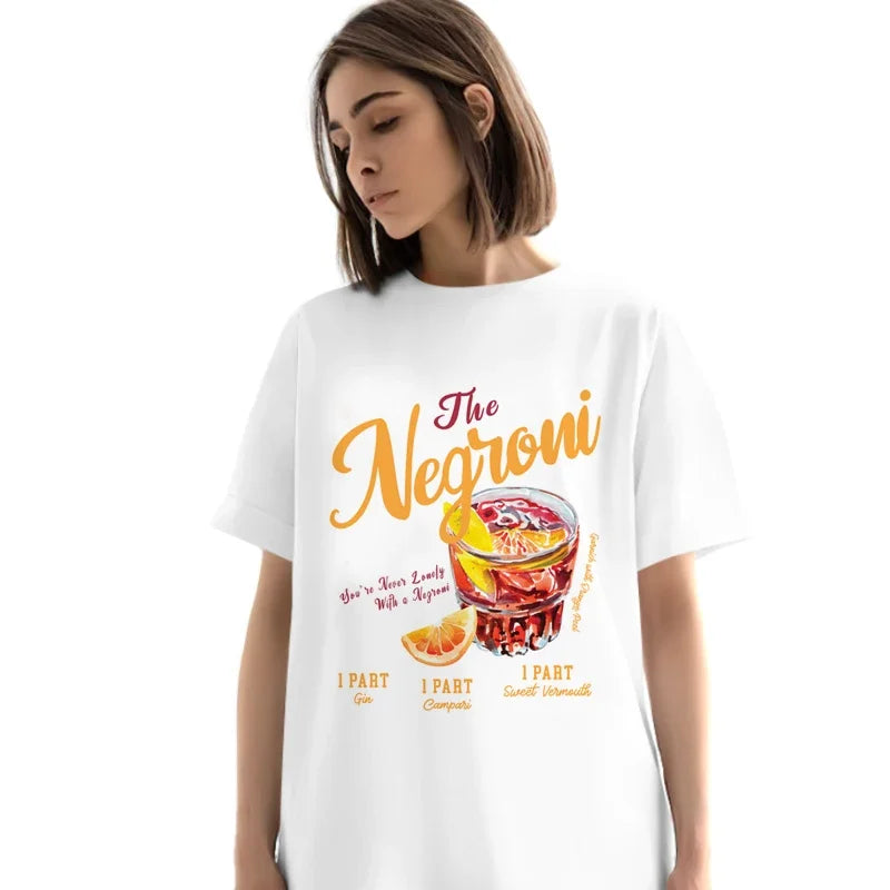 T-shirt  Feminina Algodão Negroni