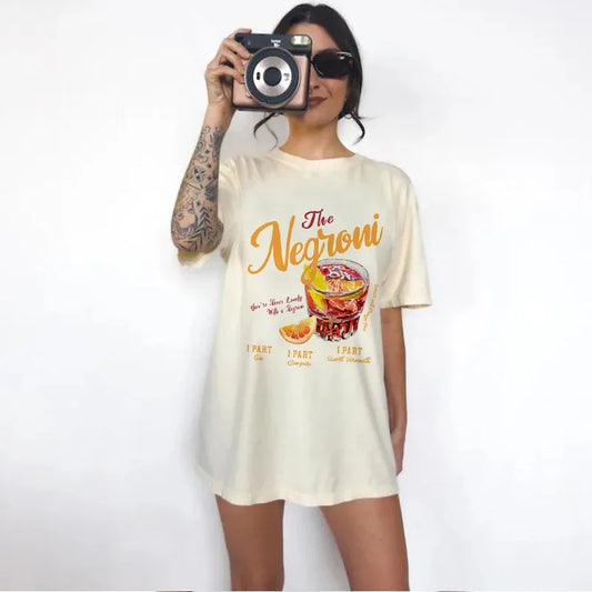 T-shirt  Feminina Algodão Negroni