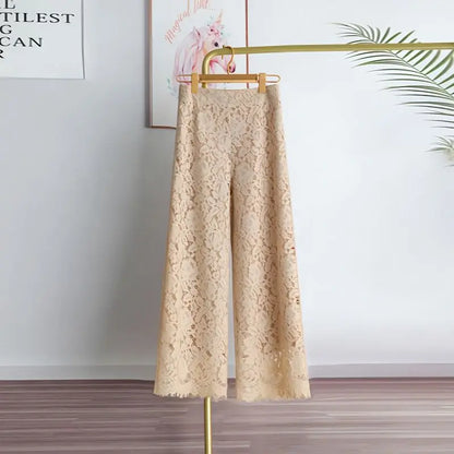 Calça Feminina Capri Renda Romana