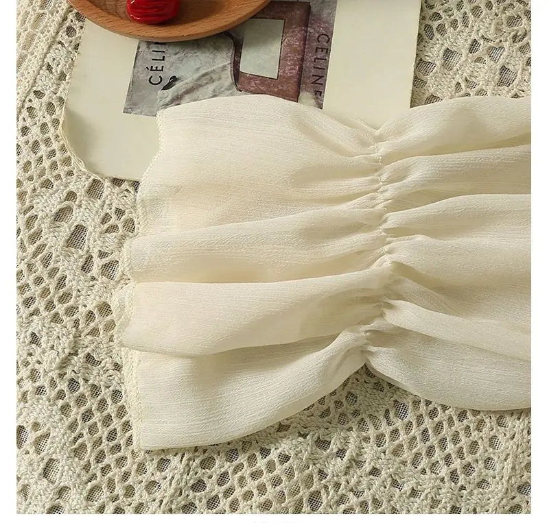 Camisa Feminina Babados Amarração Flaire