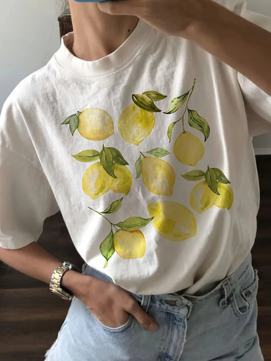 T-shirt Feminina Algodão Limões