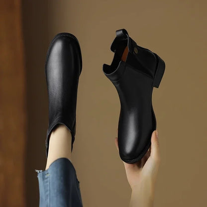Bota Andrea Cano Médio Preta Ankle Boot