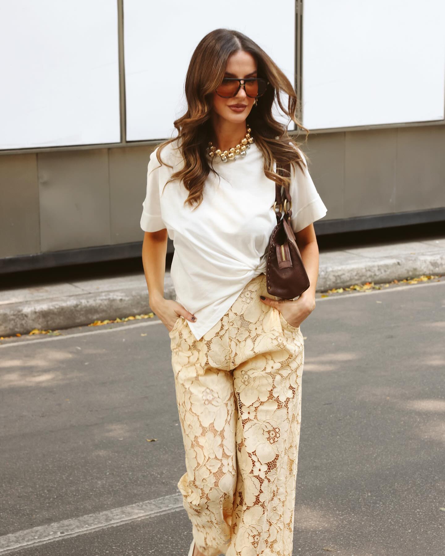 Calça Feminina Capri Renda Romana