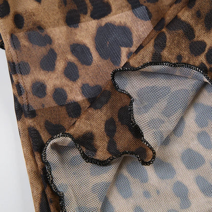 Blusa Flaire Oncinha Amarração Frontal Vintage Boho