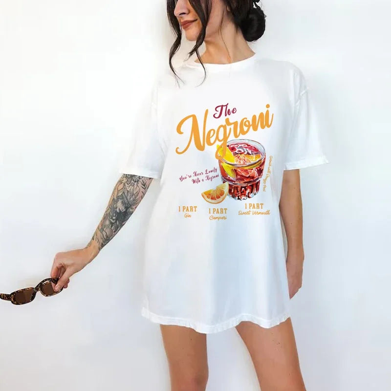 T-shirt  Feminina Algodão Negroni